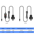 USB Mini Aquarium Heater Rod (Submersible, 18–34°C Adjustable)