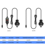 USB Mini Aquarium Heater Rod (Submersible, 18–34°C Adjustable)