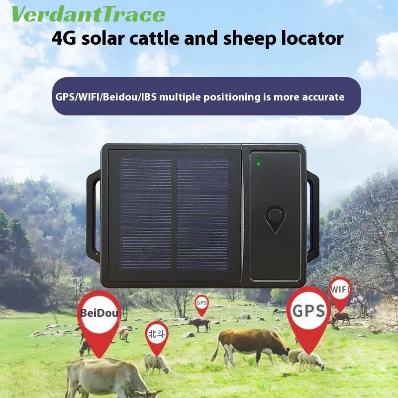 4G Solar WiFi GPS Animal Tracker for Sheep, Cows & Cattle - IP67 10000mAh