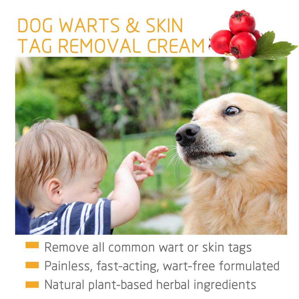 Pet Wart & Skin Tag Remover Cream — Painless, Non-Irritating, 20g