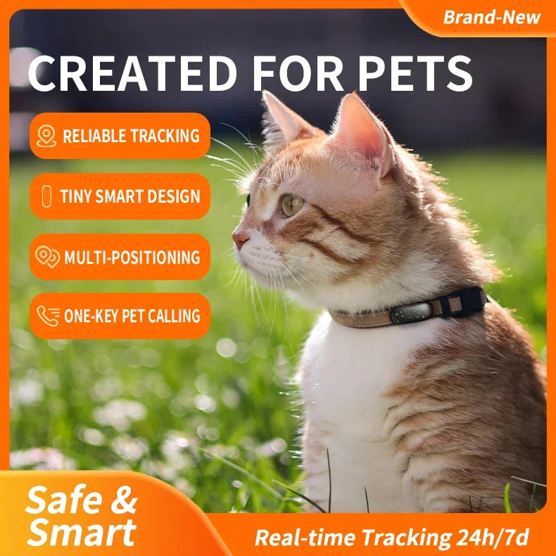 RF-V53 4G GPS Pet Locator for Dogs & Cats with Beidou Positioning - IP67, 900mAh Battery