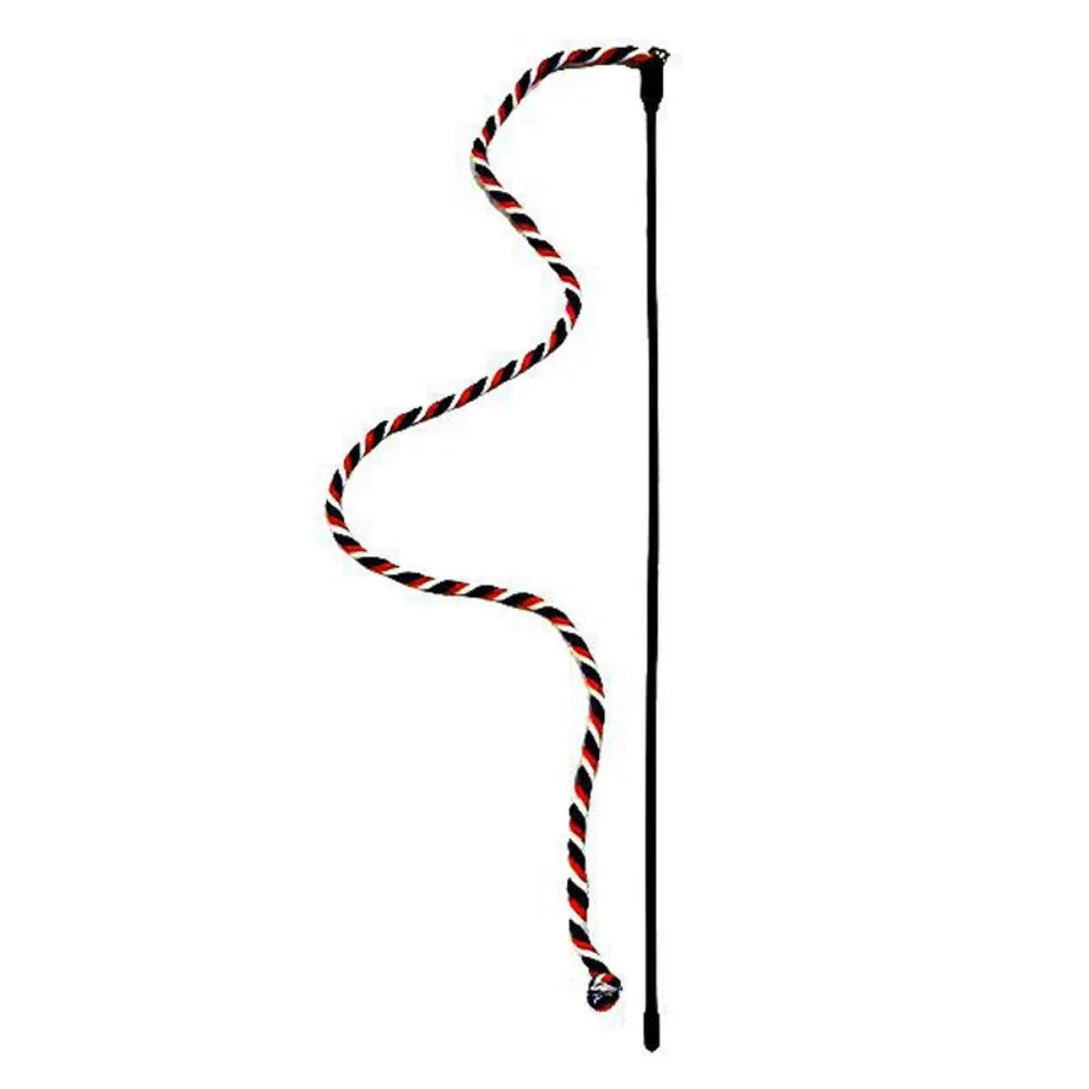 Feather Cat Teaser Wand with Bell — Lightweight Daily Exercise Toy