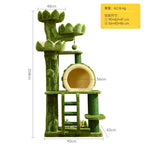 Multi-Level Cat Tree with Lotus Castle Design