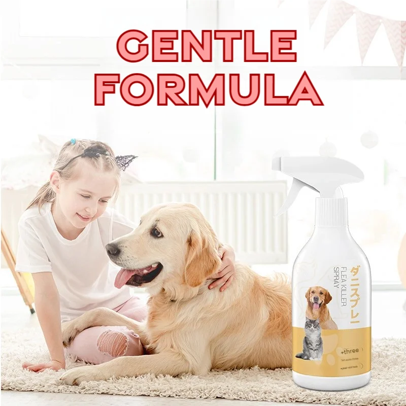 Natural Flea & Tick Repellent Spray for Dogs & Cats — Lavender & Camphor Oil, 500ml