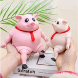 Pet Squeezing Pink Pig Stress Relief Toy Cute Squeezing Animal Little Pig Doll Stress Relief Toy  toy  artículos para mascotas