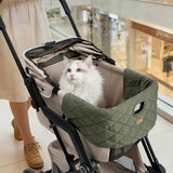 Pet Strollers Edge Cover Washable Guard Dirt Mat Durable Cushion for Dog Crate Accessories