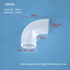 Soft Silicone Aquarium Elbow Connector (Flexible Joint, Hard Tube Adapter)