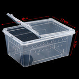 Transparent Vivarium Lid — Ventilated Cover for Reptile Breeding Boxes