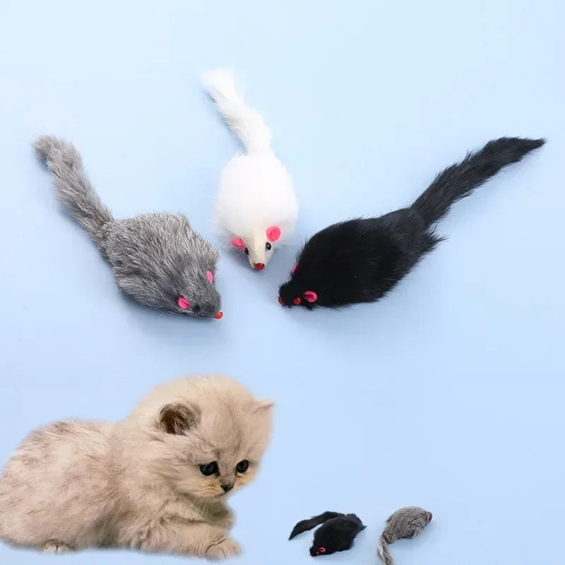 Plush Simulation Mouse Interactive Cat Toy
