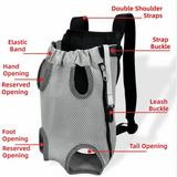 Lightweight Mesh Pet Front Carrier (Double Shoulder, Adjustable Strap)
