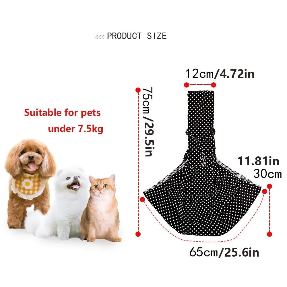 Breathable Pet Crossbody Tote Bag (Large Capacity, Pockets, Shoulder)