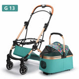 Car-Compatible Foldable Pet Stroller