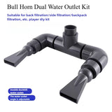 Aquarium Duckbill Sprinkler Connector (Double-Head, Pump Nozzle)