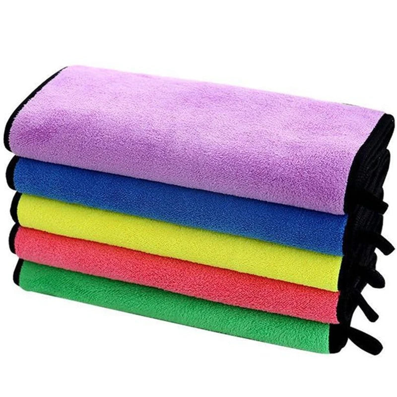 Soft Lint-Free Pet Bath Towel — Thick & Quick-Drying