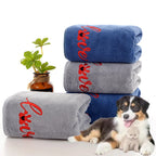 Quick-Drying Pet Bath Towels — Soft Fiber Multi-Packs for Dogs & Cats