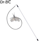 Interactive Feather Wand Cat Teaser Toy