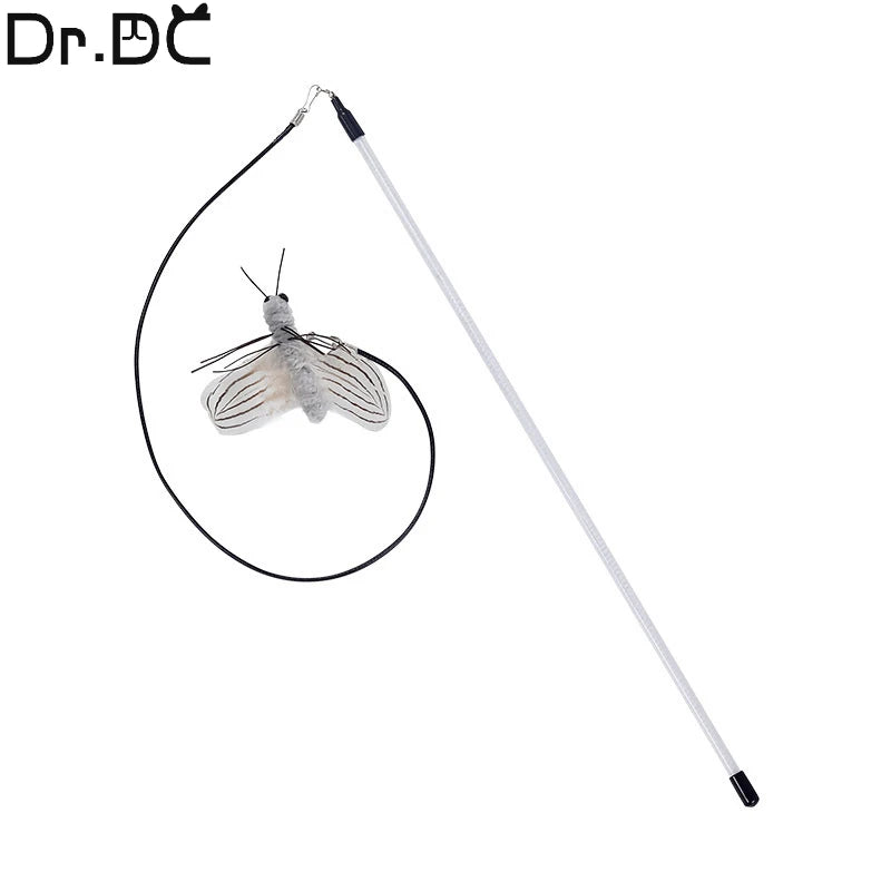 Interactive Feather Wand Cat Teaser Toy