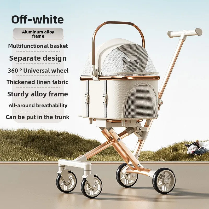 3-in-1 Pet Stroller with Car Seat & Hand Carry — up to 20 lbs