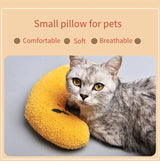 U-Shaped Plush Pet Pillow — Cervical Support Sleep Cushion for Cats & Dogs