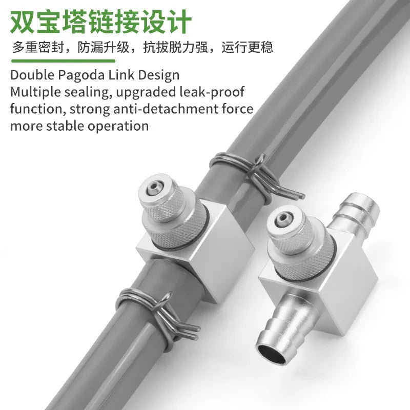 Aquarium Air Pump One-Way Check Valves (2-Pack, Anti-Backflow)