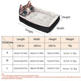 Plush Cartoon Sofa Pet Bed