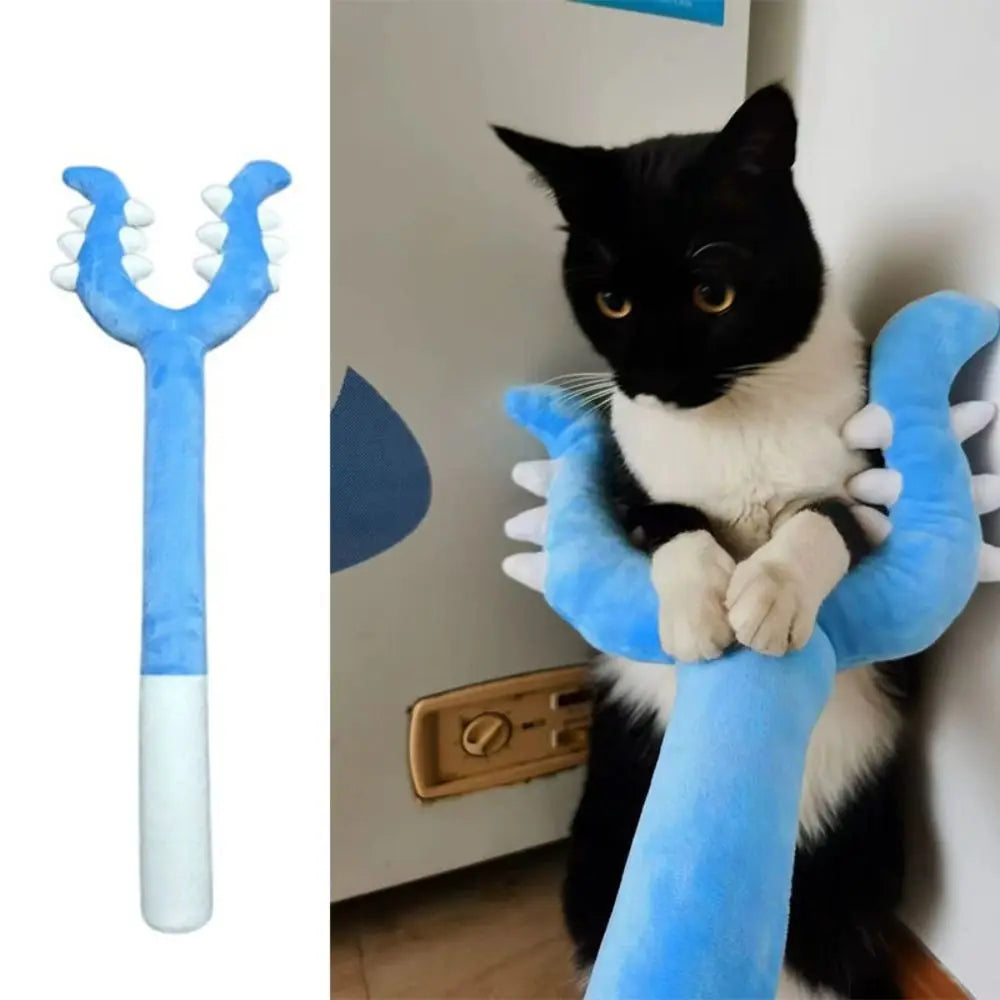 Plush Fork-Shaped Cat Teaser Wand (70cm)