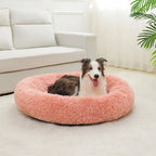 Long Plush Pet Sleeping Basket