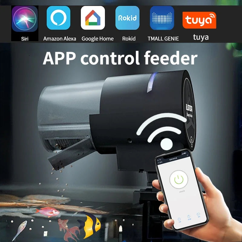 Wi-Fi Smart Automatic Fish Feeder (Long Range, Timer, Countdown)