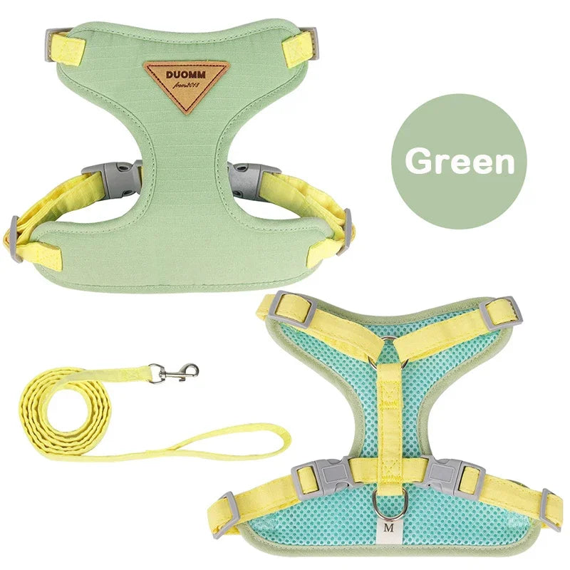 Breathable Harness & Leash Set — For Small Dogs and Cats