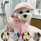 Quick-Drying Pet Bathrobe — Absorbent Towel Robe for Dogs & Cats