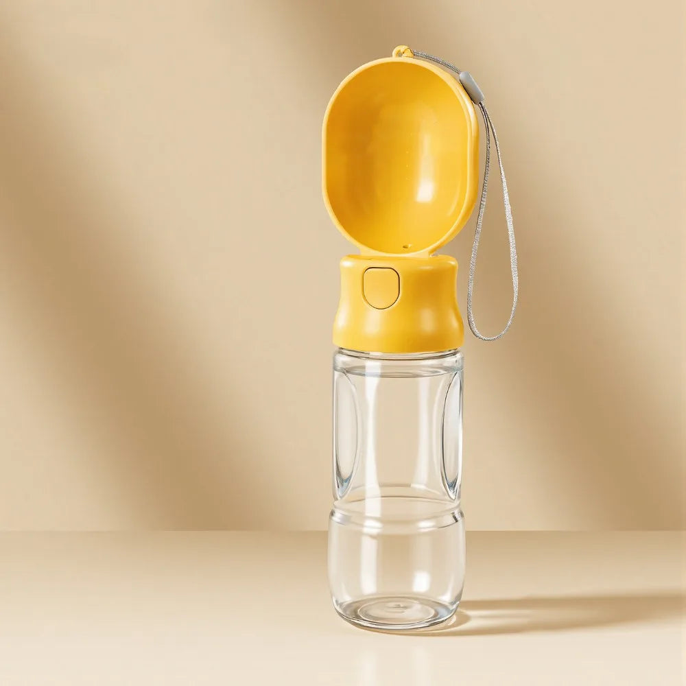 Leak-Proof Dog Water Bottle with Filter (Detachable Bowl, Outdoor, Sealed)