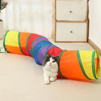 Foldable Crinkle Cat Tunnel — S, T & Y-Shape Multi-Path Play Tube