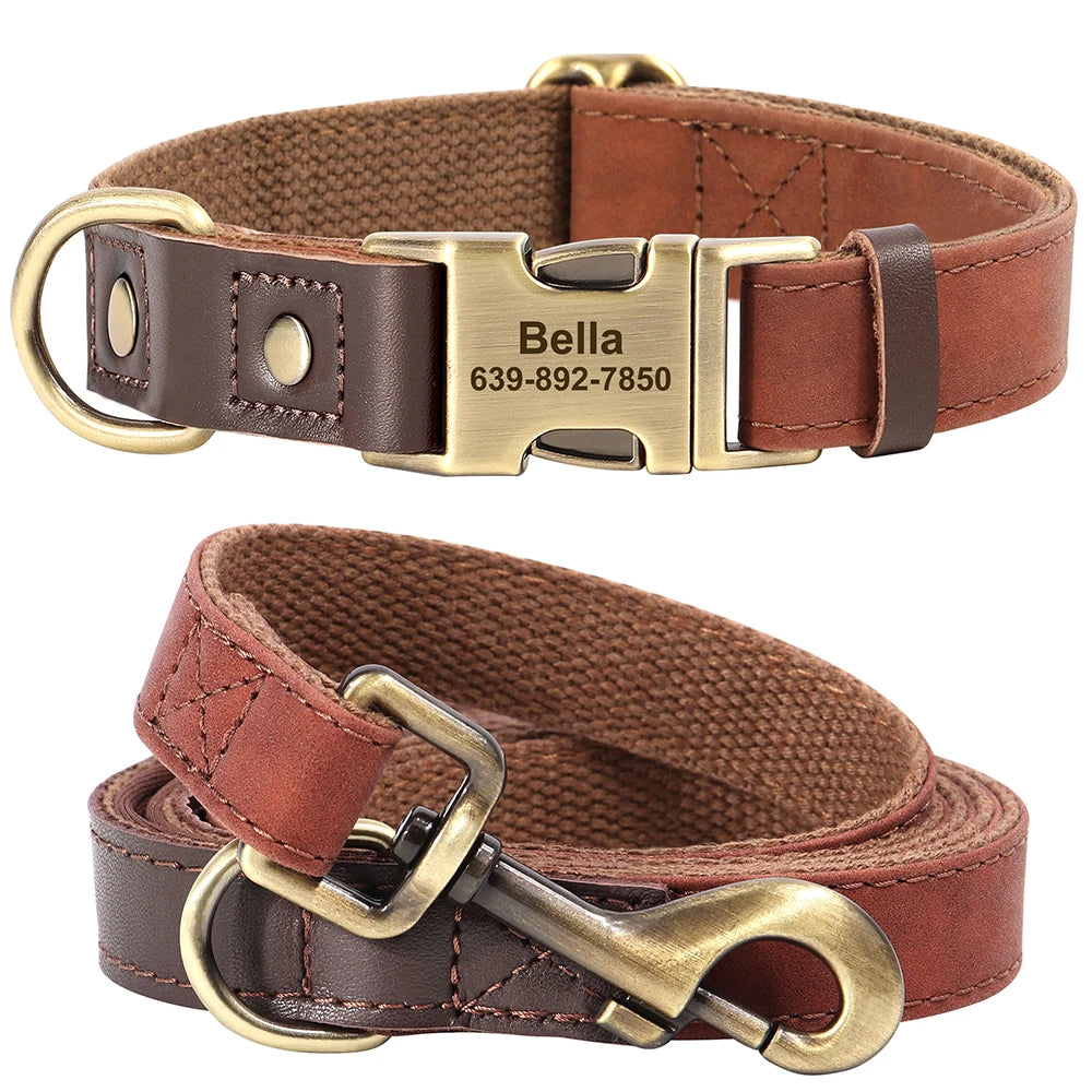 Personalized Dog Collar & Leash Set