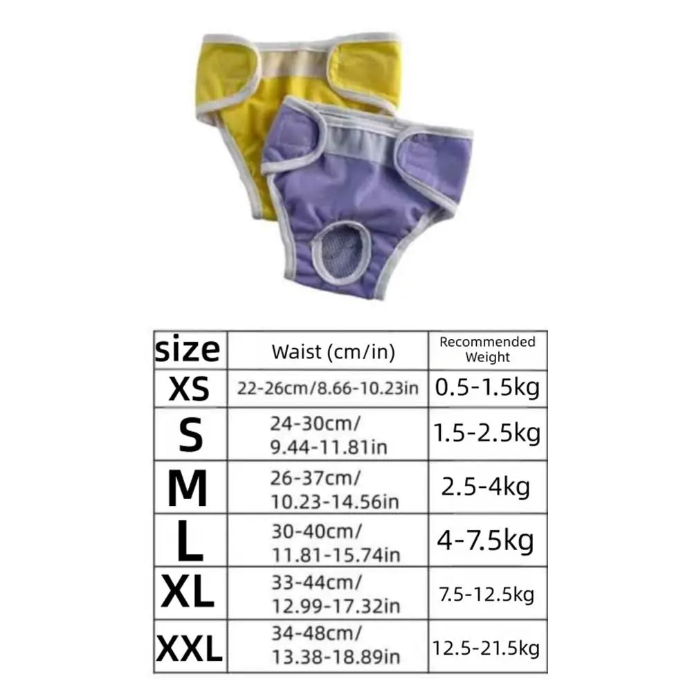 Reusable Dog Physiological Pants (Leak-Proof, Breathable, Adjustable)