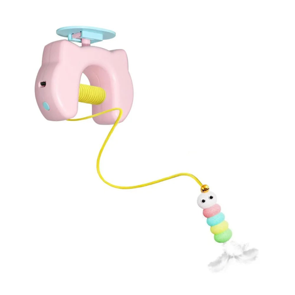 Rechargeable Auto-Lift Cat Yoyo Ball — Door-Hanging Interactive Teaser