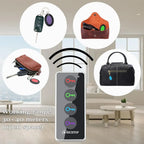 Wireless Locator Set - 80dB Alarm & Flashlight, 131ft Range, 4 Receivers