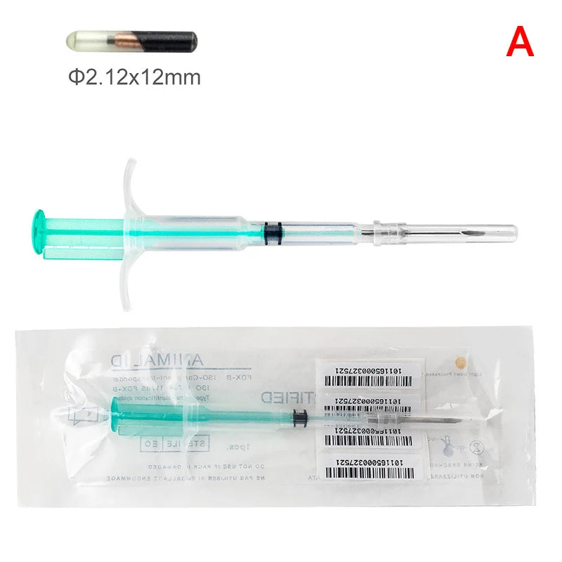 Pet Microchip Implant Syringes for Dogs, Cats, Horses & Fish