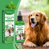 Plant-Based Flea & Tick Spray for Cats & Dogs — Fast-Acting, Non-Toxic