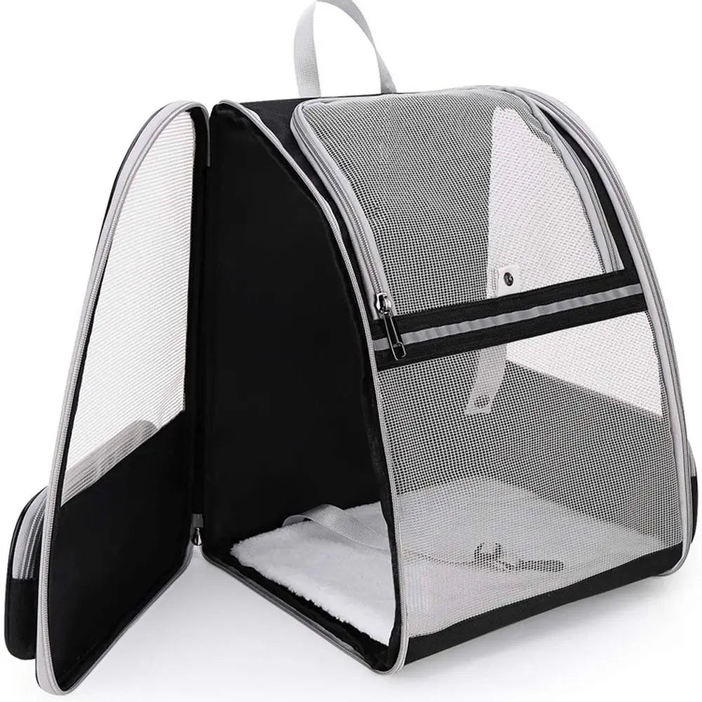 Foldable Pet Carrier Backpack (Suede, Large Capacity, 5 Colors)