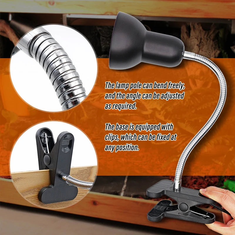 UVA/UVB 3.0 Basking Kit — Rotating Clip-On Holder, Lamp & Hygrothermometer