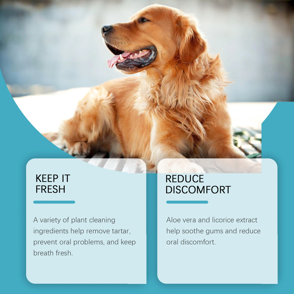 Dog Oral Cleaning Gel — Removes Tartar & Freshens Breath