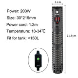 Aquarium Submersible Heater with Thermostat 50–500W