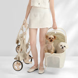 High-value Pet Stroller Lightweight and foldable Detachable Pet Stroller Car Pet Basket Outdoor Cat and Dog Travel Stroller