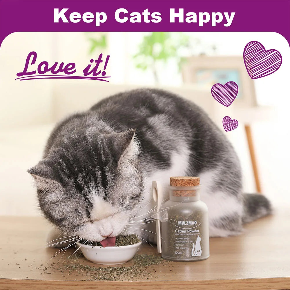 Organic Catnip Blend in Glass Jar (100ml)