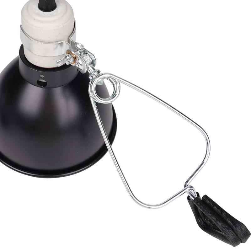 300W Reptile Dome Lamp Fixture — Multi-Plug Reflector Stand, E27