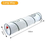 Foldable Cat Tunnel Tube — Portable, Crinkly Play Nest for Small Pets