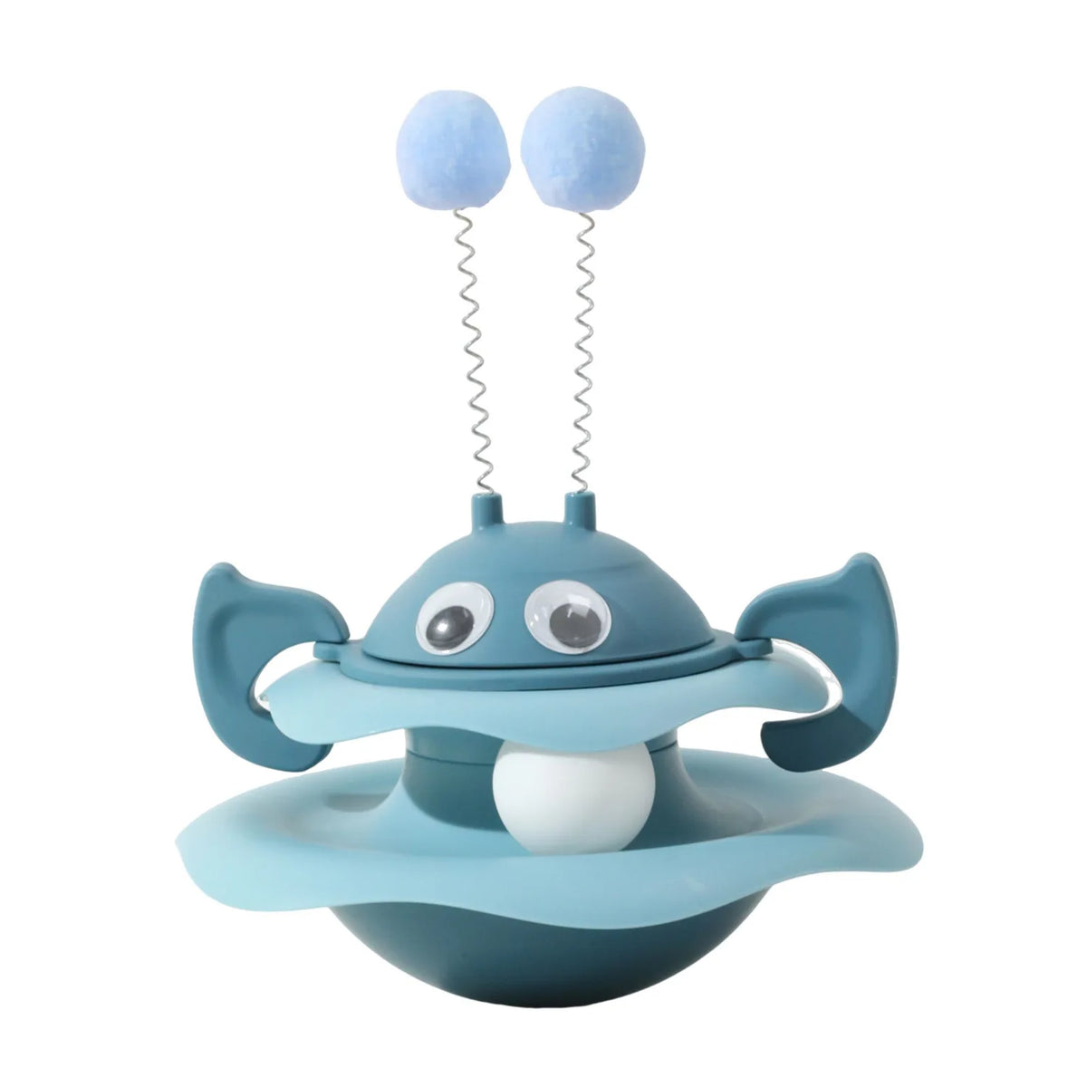 Little Bee Tumbler Toy — Self-Righting Spinning Cat Teaser