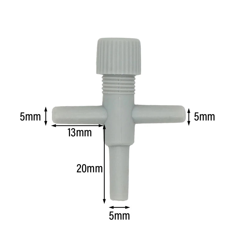 Aquarium Air Flow Control Valves for 5mm Tubing 10/20 Pack