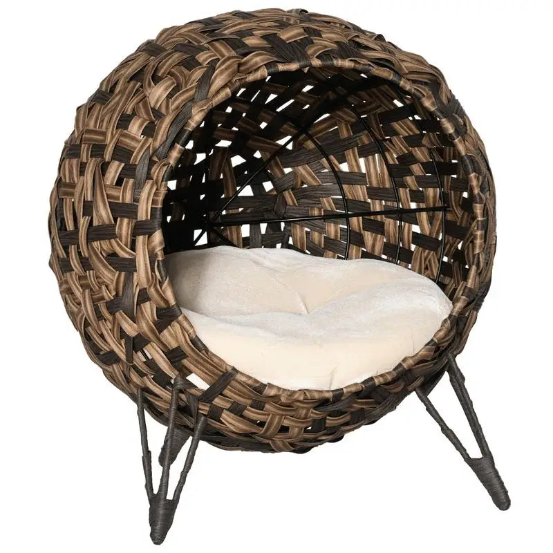 Hand-Woven Banana Leaf Cat Bed, 20.5 Inches
