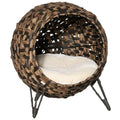 Hand-Woven Banana Leaf Cat Bed, 20.5 Inches